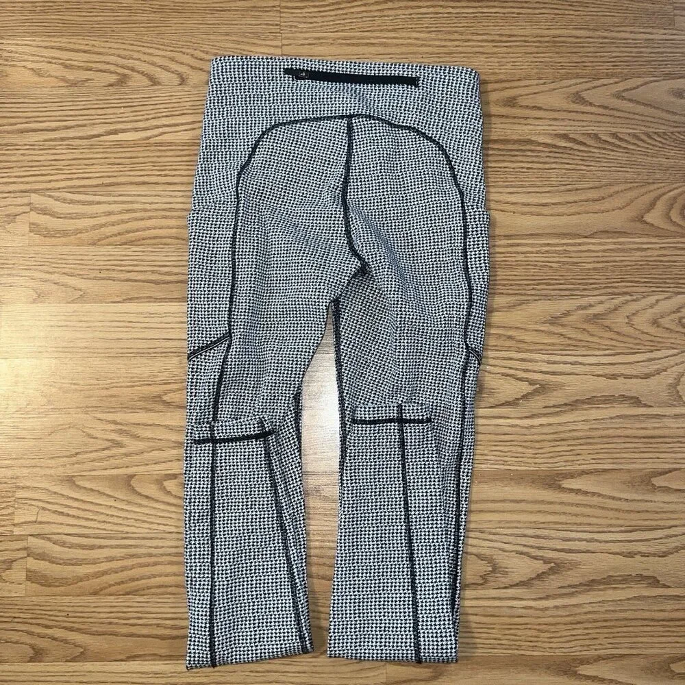 Lululemon - Speed Up Tight - Teeny Tooth White Black -‎ 4